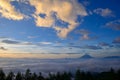 Sea of Clouds and the Mt. Fuji Royalty Free Stock Photo